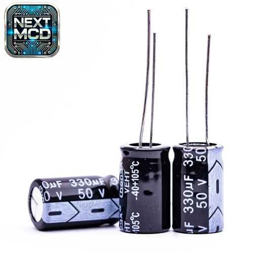 10x 330uf 50v elko - , radial