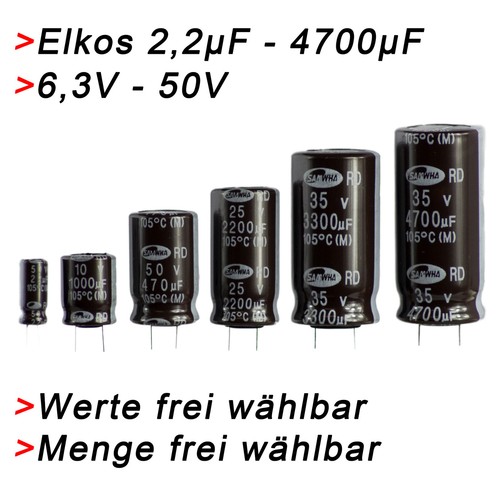 Elko kondensatoren 2µf - elko, bis