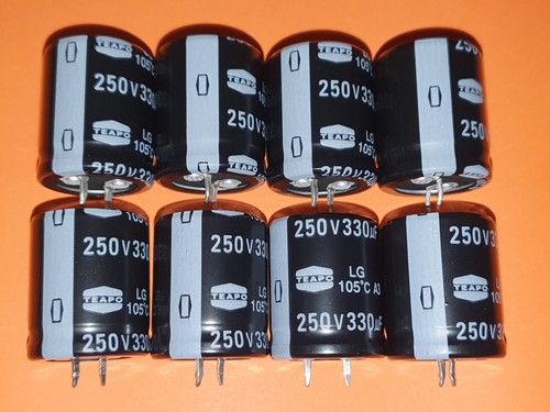 Elko 330µf 250v 105 c - 8x, /