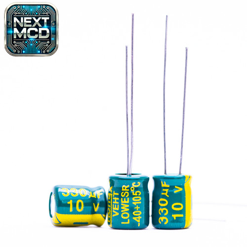 10x 330uf 10v - 10v, elko