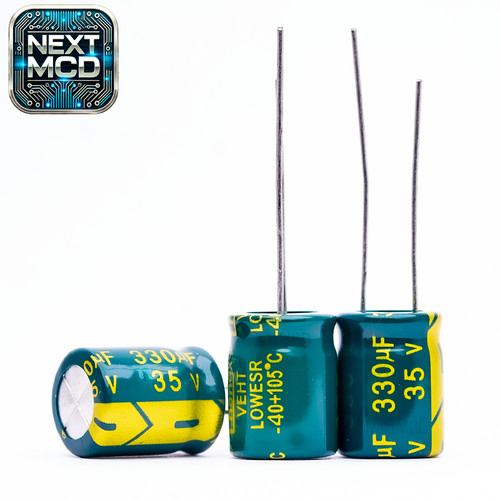 10x 330uf 35v elko radial - ,